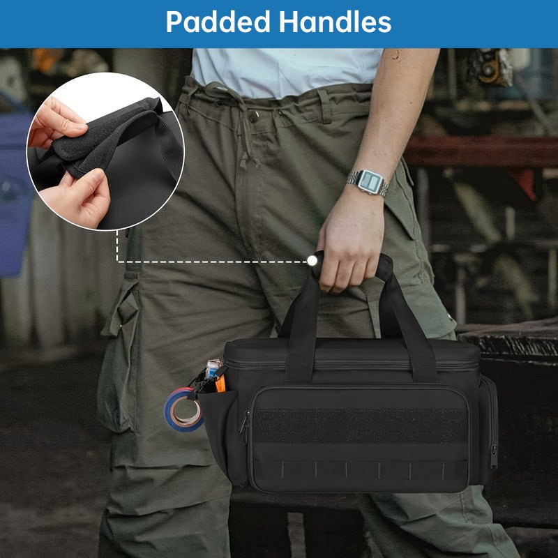 14" Heavy-Duty Tool: 2 Bags + Non-Slip Organizer (for Electricians, Multi-Pocket) - F.MarketE900A7C516154CC184828FE30E141673eprolo14" Heavy-Duty Tool: 2 Bags + Non-Slip Organizer (for Electricians, Multi-Pocket)14" Heavy-Duty Tool: 2 Bags + Non-Slip Organizer (for Electricians, Multi-Pocket)
