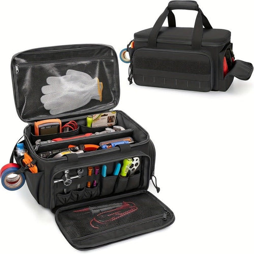 14" Heavy-Duty Tool: 2 Bags + Non-Slip Organizer (for Electricians, Multi-Pocket) - F.MarketE900A7C516154CC184828FE30E141673eprolo14" Heavy-Duty Tool: 2 Bags + Non-Slip Organizer (for Electricians, Multi-Pocket)14" Heavy-Duty Tool: 2 Bags + Non-Slip Organizer (for Electricians, Multi-Pocket)
