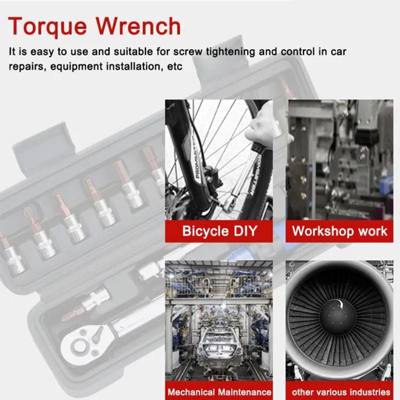 15-Piece Bike Torque Wrench Set, High Precision Preset Torque 2-24Nm Adjustable Ratchet with 1/4 Inch Drive - F.MarketC03F7C234AE645B18A5E633C55533790eprolo15-Piece Bike Torque Wrench Set, High Precision Preset Torque 2-24Nm Adjustable Ratchet with 1/4 Inch Drive15-Piece Bike Torque Wrench Set, High Precision Preset Torque 2-24Nm Adjustable Ratchet with 1/4 Inch Drive