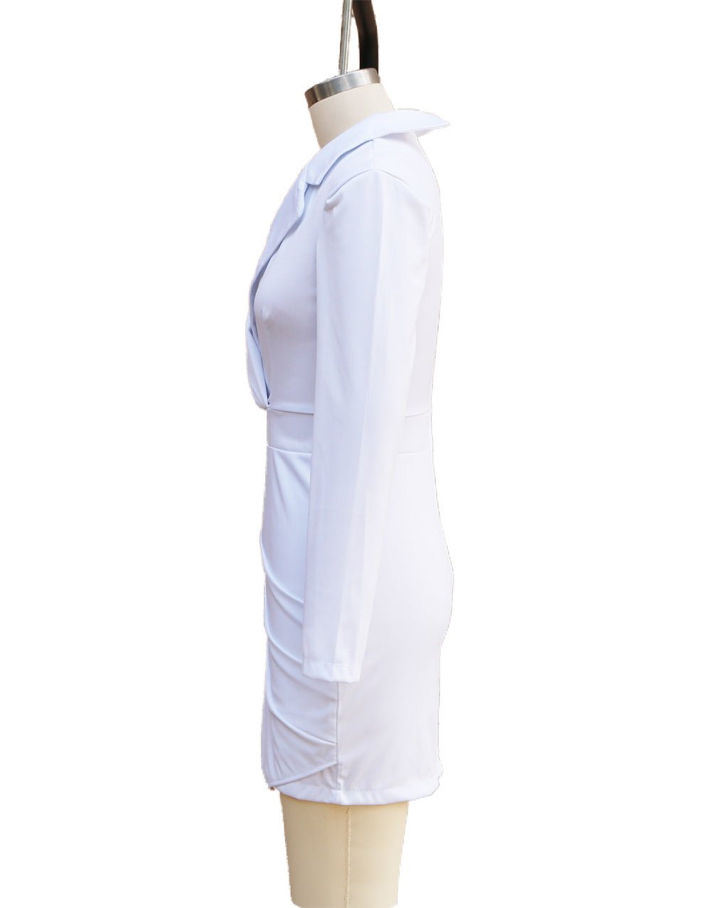 2025 European and American foreign trade women's new long sleeve slim suit collar hip dress cross-border Amazon one-step skirt - F.MarketWhite / SF.MarketS2025 European and American foreign trade women's new long sleeve slim suit collar hip dress cross-border Amazon one-step skirt2025 European and American foreign trade women's new long sleeve slim suit collar hip dress cross-border Amazon one-step skirt