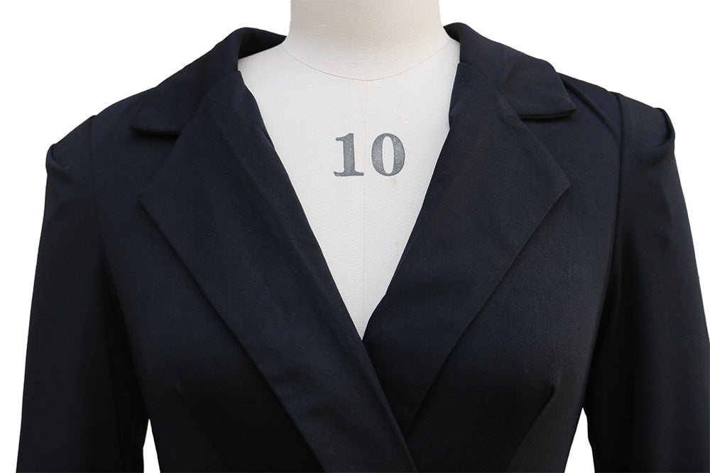 2025 European and American foreign trade women's new long sleeve slim suit collar hip dress cross-border Amazon one-step skirt - F.MarketWhite / SF.MarketS2025 European and American foreign trade women's new long sleeve slim suit collar hip dress cross-border Amazon one-step skirt2025 European and American foreign trade women's new long sleeve slim suit collar hip dress cross-border Amazon one-step skirt