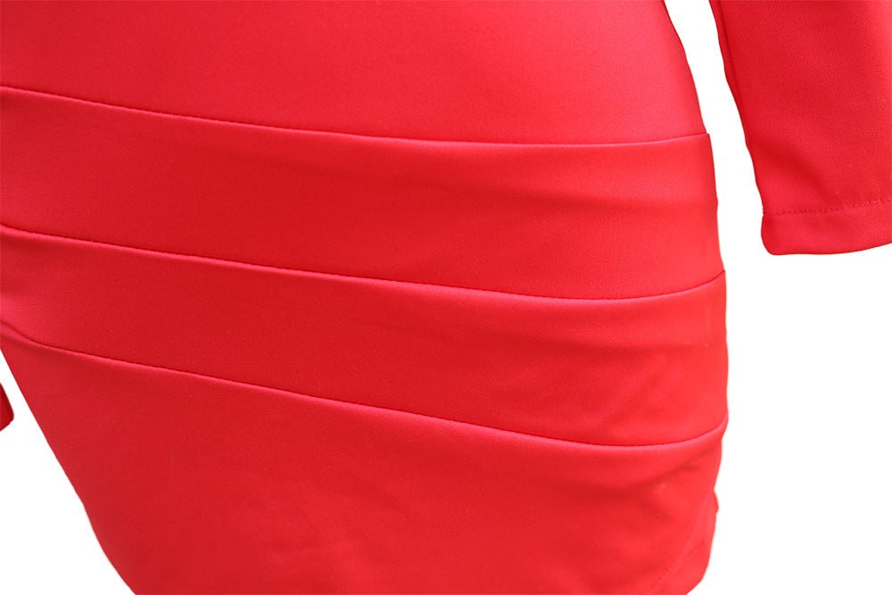 2025 European and American foreign trade women's new long sleeve slim suit collar hip dress cross-border Amazon one-step skirt - F.MarketWhite / SF.MarketS2025 European and American foreign trade women's new long sleeve slim suit collar hip dress cross-border Amazon one-step skirt2025 European and American foreign trade women's new long sleeve slim suit collar hip dress cross-border Amazon one-step skirt