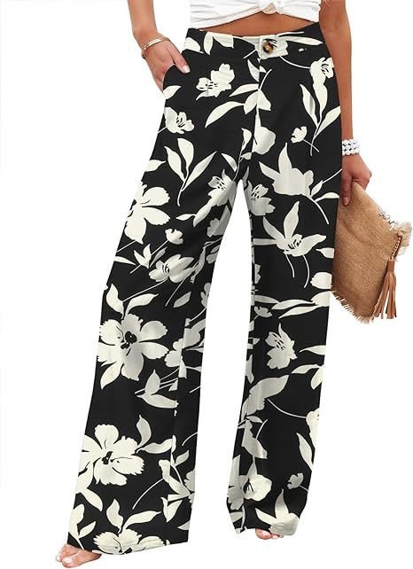 2026 Cross-Border Amazon European and American Summer Comfortable High-Waisted Long Pants with Buttons and Elastic Waist Wide-Leg Pants for Women Casual Straight-Leg Pants - F.MarketWhite / SF.MarketS2026 Cross-Border Amazon European and American Summer Comfortable High-Waisted Long Pants with Buttons and Elastic Waist Wide-Leg Pants for Women Casual Straight-Leg Pants2026 Cross-Border Amazon European and American Summer Comfortable High-Waisted Long Pants with Buttons and Elastic Waist Wide-Leg