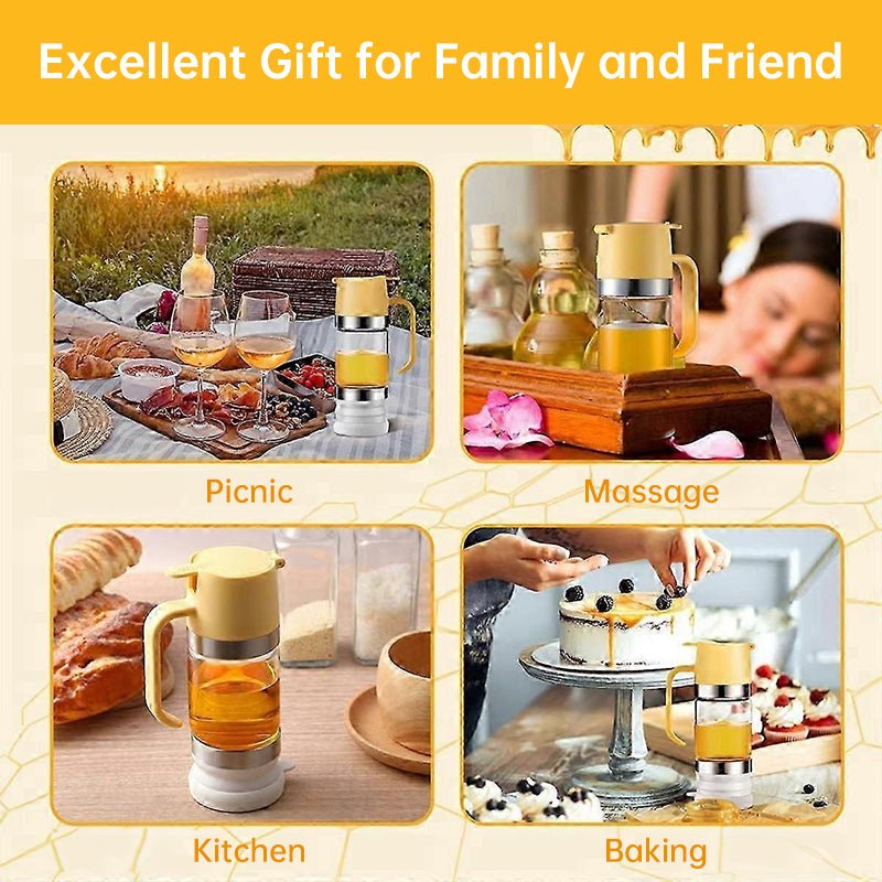 300ml Durable Glass Honey Dispenser with Handle, Transparent, Drip-Proof Press Pump for Bread, Honey Pot - F.MarketE6B5257C148043498F5695A01FD5FFFFeprolo300ml Durable Glass Honey Dispenser with Handle, Transparent, Drip-Proof Press Pump for Bread, Honey Pot300ml Durable Glass Honey Dispenser with Handle, Transparent, Drip-Proof Press Pump for Bread, Honey Pot