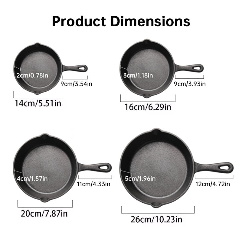4-Pack Cast Iron Skillet Set – Non-Stick Frying Pans for Induction, Egg & Crepe Pan - F.Market321D088CAEC74D7983AE21836D42C28Ceprolo4-Pack Cast Iron Skillet Set – Non-Stick Frying Pans for Induction, Egg & Crepe Pan4-Pack Cast Iron Skillet Set – Non-Stick Frying Pans for Induction, Egg & Crepe Pan
