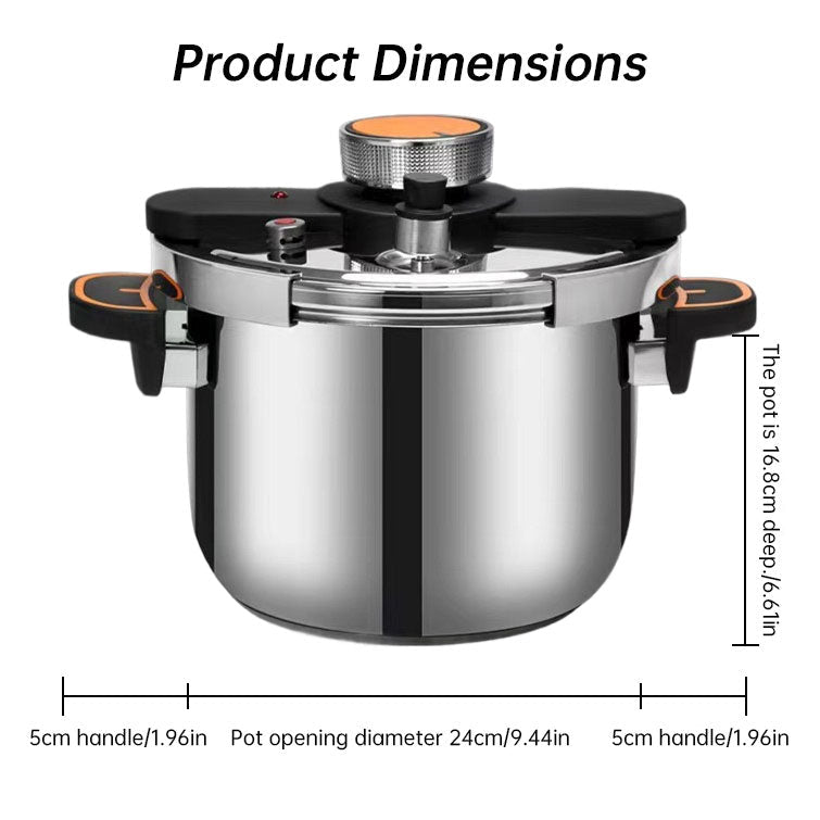 4L/6L Stainless Steel Pressure Cooker, Multi-functional Explosion-proof Pressure Pot for Gas Stove, Electric P - F.Market85A25FB67D79431FA52BA39DB88FD1D8eprolo4L4L/6L Stainless Steel Pressure Cooker, Multi-functional Explosion-proof Pressure Pot for Gas Stove, Electric P4L/6L Stainless Steel Pressure Cooker, Multi-functional Explosion-proof Pressure Pot for Gas Stove, Electric P