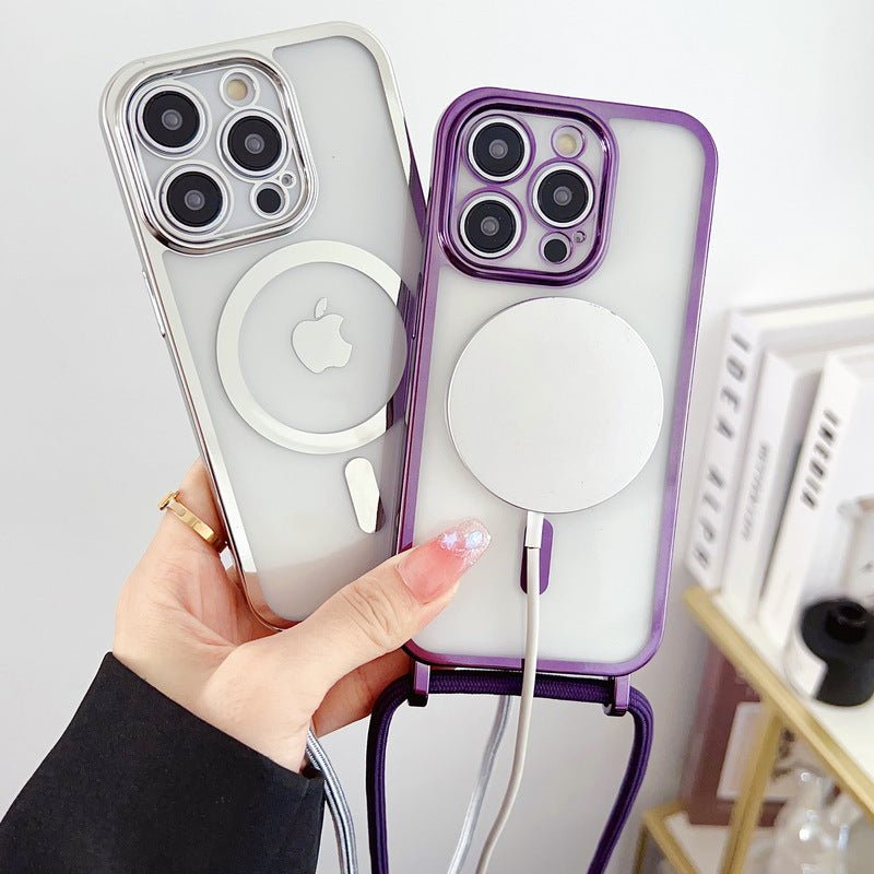 Applicable iPhone 16 Electroplated Lanyard Phone Case 15 Pro Transparent Magnetic Apple 17 Crossbody Shockproof Protective Cover - F.Market56220B3B2A5F415393F6B81CBE42062AeproloiPhone 16 Pro MaxApplicable iPhone 16 Electroplated Lanyard Phone Case 15 Pro Transparent Magnetic Apple 17 Crossbody Shockproof Protective CoverApplicable iPhone 16 Electroplated Lanyard Phone Case 15 Pro Transparent Magnetic Apple 17 Crossbody Shockproof Protective Cover