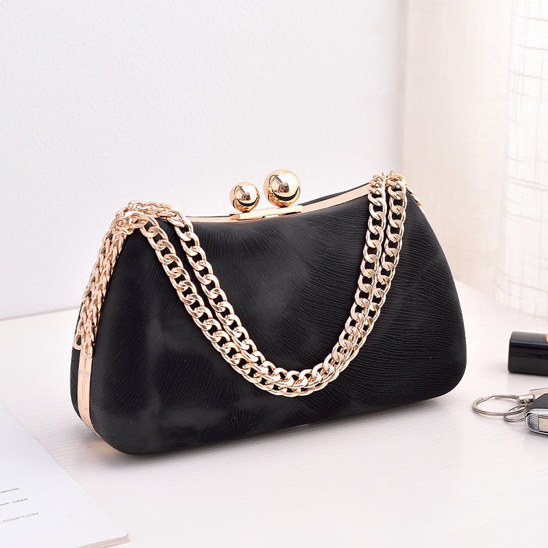 Black PU dinner minimalist handbag - F.MarketEF2D6644A4D742BDA52EDBFBF128805Deprolo22*7.5*13cmBlack PU dinner minimalist handbagBlack PU dinner minimalist handbag