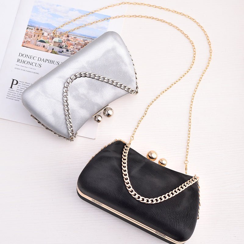 Black PU dinner minimalist handbag - F.MarketEF2D6644A4D742BDA52EDBFBF128805Deprolo22*7.5*13cmBlack PU dinner minimalist handbagBlack PU dinner minimalist handbag