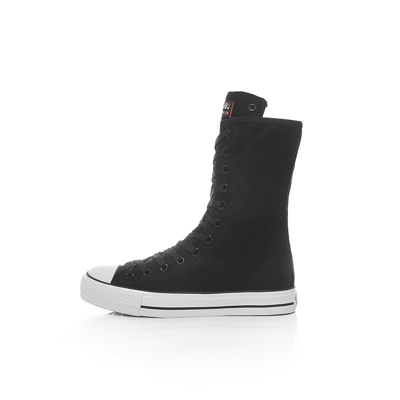 Canvas Shoes with Front Lace-Up and Side Zipper, Women's Sneakers - F.MarketCECADA6449CD4DD3984590073B009F38eprolo34Canvas Shoes with Front Lace-Up and Side Zipper, Women's SneakersCanvas Shoes with Front Lace-Up and Side Zipper, Women's Sneakers