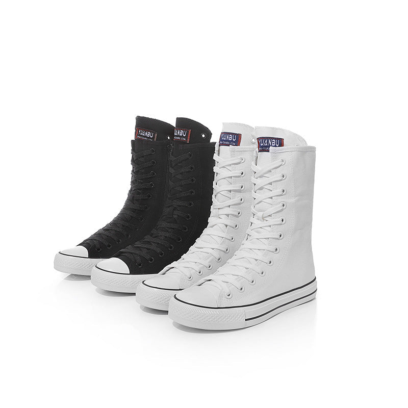 Canvas Shoes with Front Lace-Up and Side Zipper, Women's Sneakers - F.Market635F68EFAA6543FB9B4CB21E0A0FB476eprolo34Canvas Shoes with Front Lace-Up and Side Zipper, Women's SneakersCanvas Shoes with Front Lace-Up and Side Zipper, Women's Sneakers