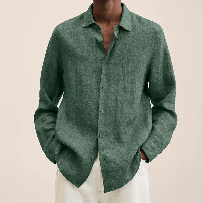Casual Long Sleeve V-Neck Loose Button-Up Linen Cotton Shirt for Men - F.Market79E02922B5D24B86A3B951D0E2C5A644eproloMCasual Long Sleeve V-Neck Loose Button-Up Linen Cotton Shirt for MenCasual Long Sleeve V-Neck Loose Button-Up Linen Cotton Shirt for Men