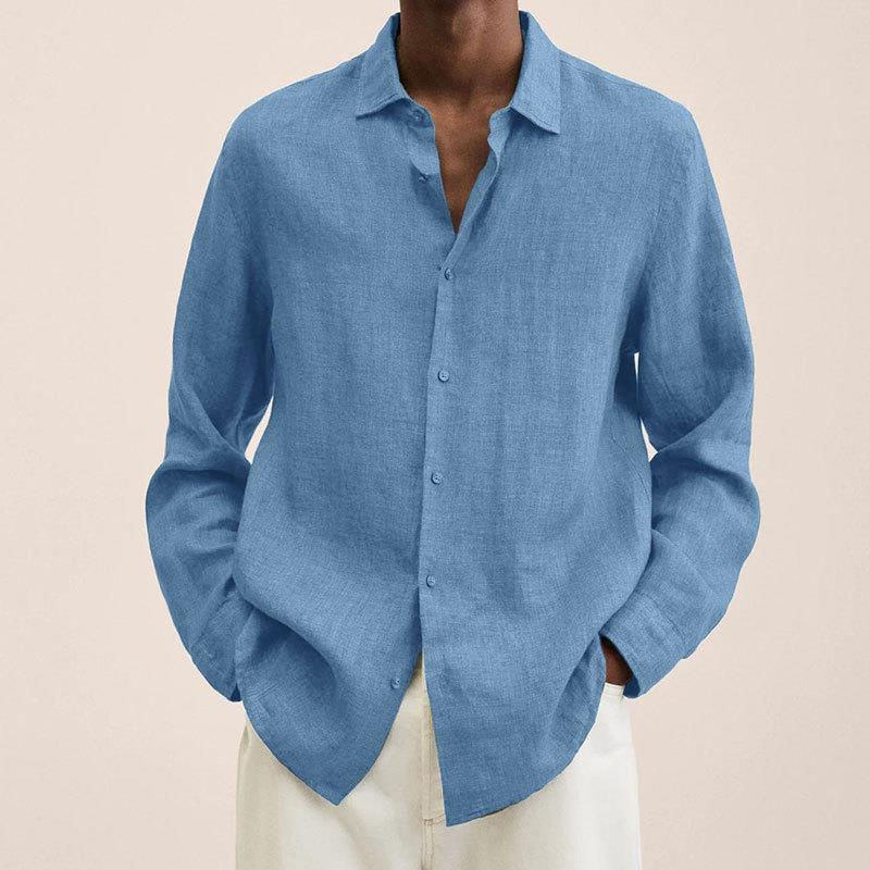 Casual Long Sleeve V-Neck Loose Button-Up Linen Cotton Shirt for Men - F.Market9335A6E611F44589B158BE4D167E68F7eproloMCasual Long Sleeve V-Neck Loose Button-Up Linen Cotton Shirt for MenCasual Long Sleeve V-Neck Loose Button-Up Linen Cotton Shirt for Men