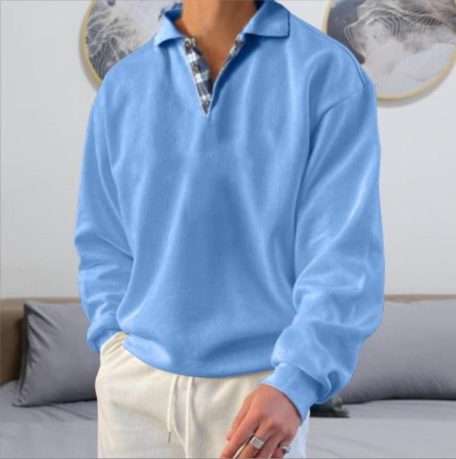 Casual Long Sleeve V-Neck Men's Hoodie with Lapel, Loose Fit Sweatshirt for Men - F.Market4C358992823B4410993E9BFAD1B9AEFCeproloMCasual Long Sleeve V-Neck Men's Hoodie with Lapel, Loose Fit Sweatshirt for MenCasual Long Sleeve V-Neck Men's Hoodie with Lapel, Loose Fit Sweatshirt for Men