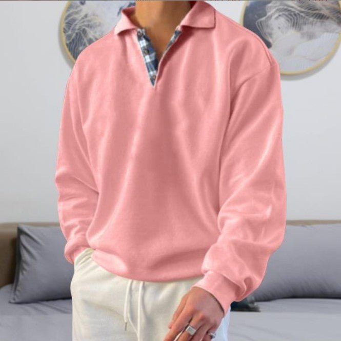 Casual Long Sleeve V-Neck Men's Hoodie with Lapel, Loose Fit Sweatshirt for Men - F.Market3F126251579F48AC9736F3CEFF2C38A3eproloMCasual Long Sleeve V-Neck Men's Hoodie with Lapel, Loose Fit Sweatshirt for MenCasual Long Sleeve V-Neck Men's Hoodie with Lapel, Loose Fit Sweatshirt for Men