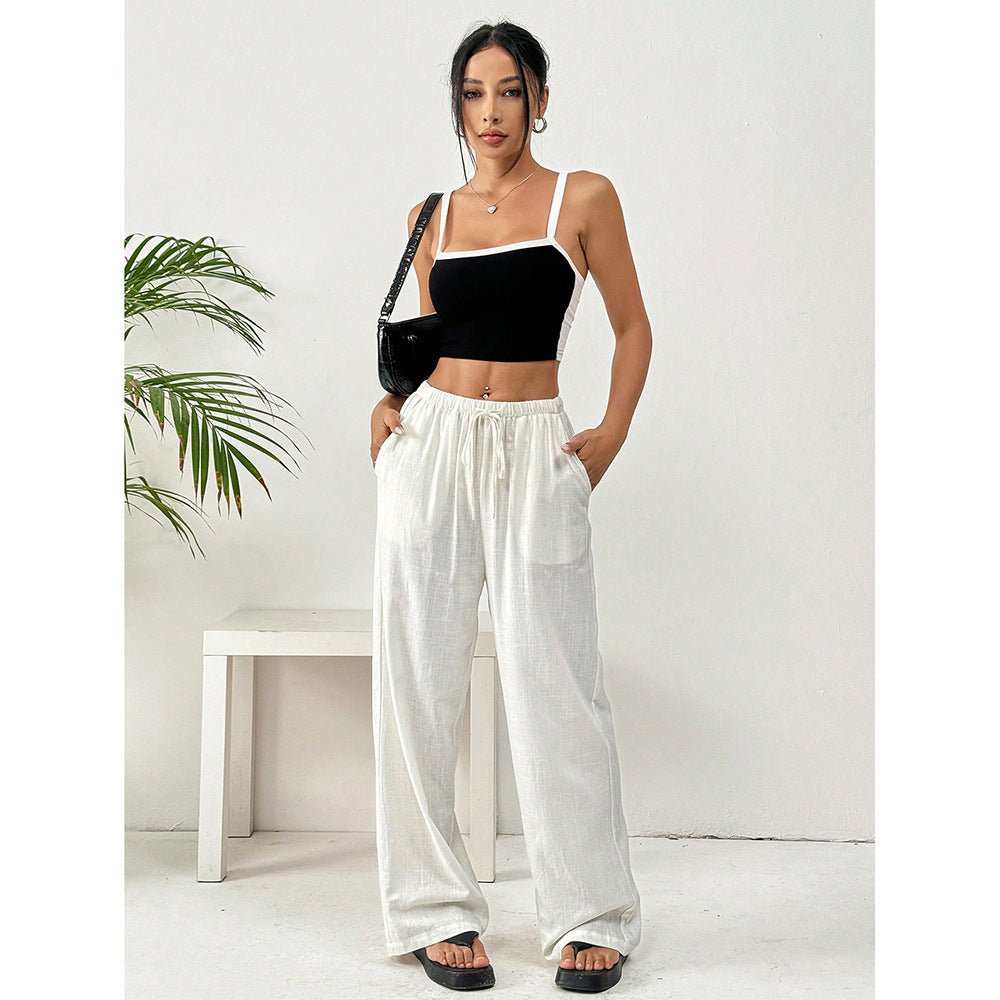 Casual Loose Wide-Leg Straight Pants for Women - F.Market7325E28EADC04E88A9102E00EBF3490AeproloSCasual Loose Wide-Leg Straight Pants for WomenCasual Loose Wide-Leg Straight Pants for Women