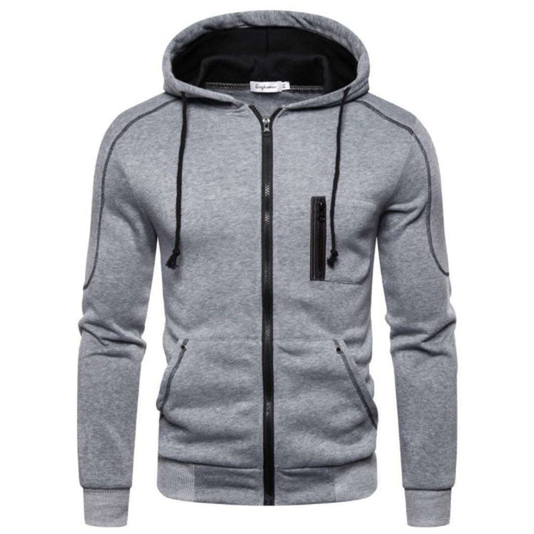Casual Men's Gray Hooded Zip-Front Fleece Lined Sweatshirt - F.Market0BF7D30176F14A9E919C366E571A1531eproloSCasual Men's Gray Hooded Zip-Front Fleece Lined SweatshirtCasual Men's Gray Hooded Zip-Front Fleece Lined Sweatshirt