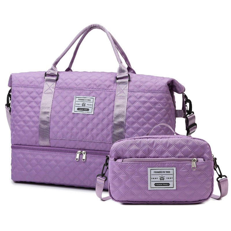 Checkered Dry-Wet Separation Sports Tote Bag Yoga Fitness Bag Large Capacity Shoe Compartment Travel Bag - F.Market7E2E20D130884C6693A04FF3CC90B2C7eproloTwo-piece setCheckered Dry-Wet Separation Sports Tote Bag Yoga Fitness Bag Large Capacity Shoe Compartment Travel BagCheckered Dry-Wet Separation Sports Tote Bag Yoga Fitness Bag Large Capacity Shoe Compartment Travel Bag