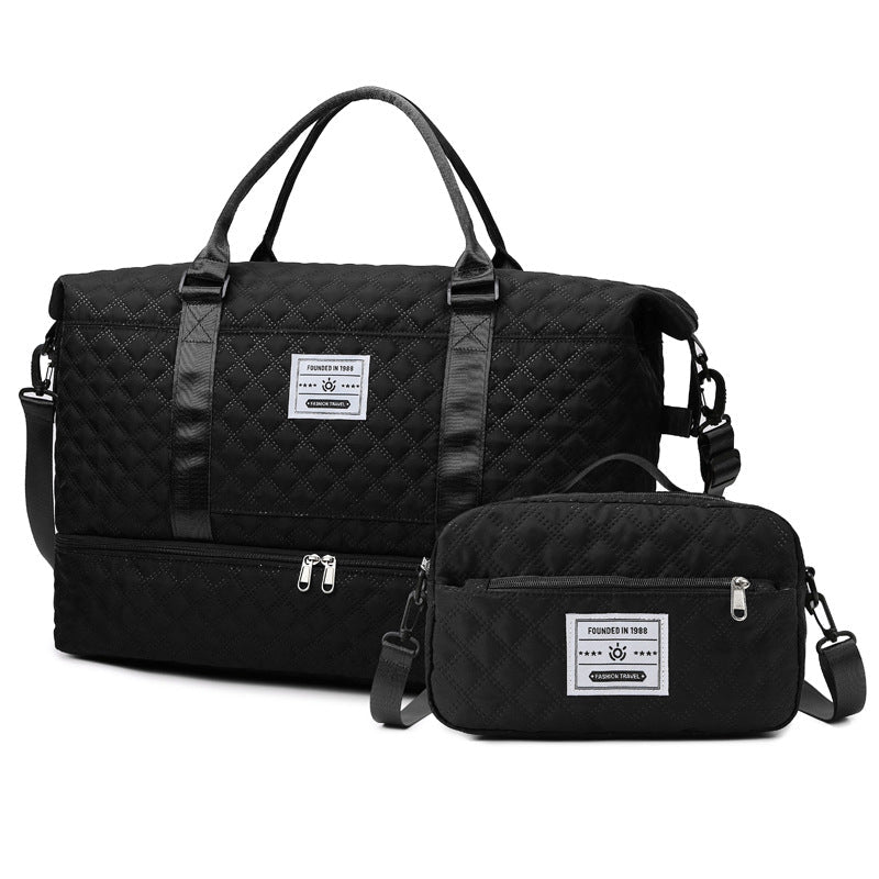 Checkered Dry-Wet Separation Sports Tote Bag Yoga Fitness Bag Large Capacity Shoe Compartment Travel Bag - F.Market7D03C4F1A81B4843A52FE6ED499B19CDeproloTwo-piece setCheckered Dry-Wet Separation Sports Tote Bag Yoga Fitness Bag Large Capacity Shoe Compartment Travel BagCheckered Dry-Wet Separation Sports Tote Bag Yoga Fitness Bag Large Capacity Shoe Compartment Travel Bag