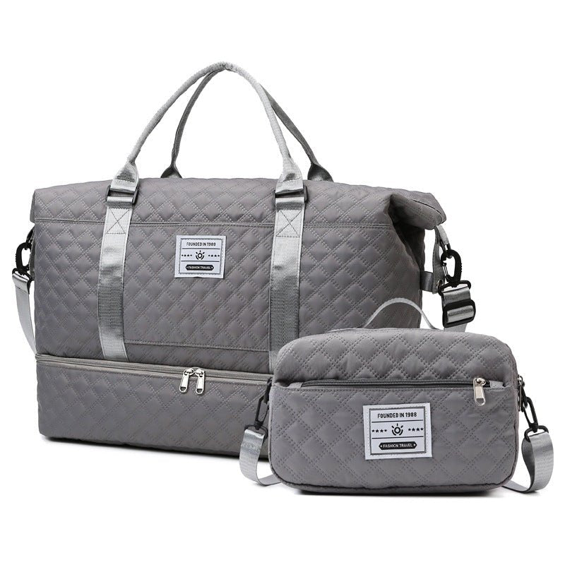Checkered Dry-Wet Separation Sports Tote Bag Yoga Fitness Bag Large Capacity Shoe Compartment Travel Bag - F.Market7812657781D645E0A23547660785853EeproloTwo-piece setCheckered Dry-Wet Separation Sports Tote Bag Yoga Fitness Bag Large Capacity Shoe Compartment Travel BagCheckered Dry-Wet Separation Sports Tote Bag Yoga Fitness Bag Large Capacity Shoe Compartment Travel Bag