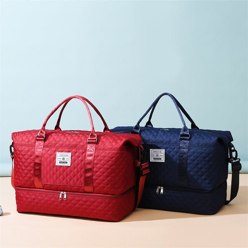 Checkered Dry-Wet Separation Sports Tote Bag Yoga Fitness Bag Large Capacity Shoe Compartment Travel Bag - F.Market7D03C4F1A81B4843A52FE6ED499B19CDeproloTwo-piece setCheckered Dry-Wet Separation Sports Tote Bag Yoga Fitness Bag Large Capacity Shoe Compartment Travel BagCheckered Dry-Wet Separation Sports Tote Bag Yoga Fitness Bag Large Capacity Shoe Compartment Travel Bag