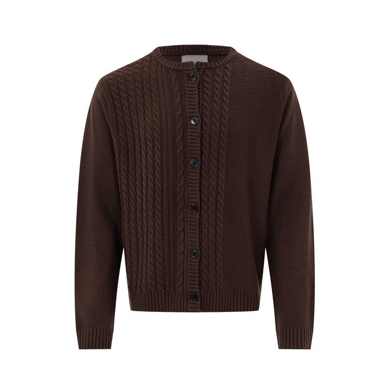 College style round neck Fried Dough Twists sweater coat - F.MarketBE3C2F6ECEE741C88DB537E91782C90EeproloSCollege style round neck Fried Dough Twists sweater coatCollege style round neck Fried Dough Twists sweater coat