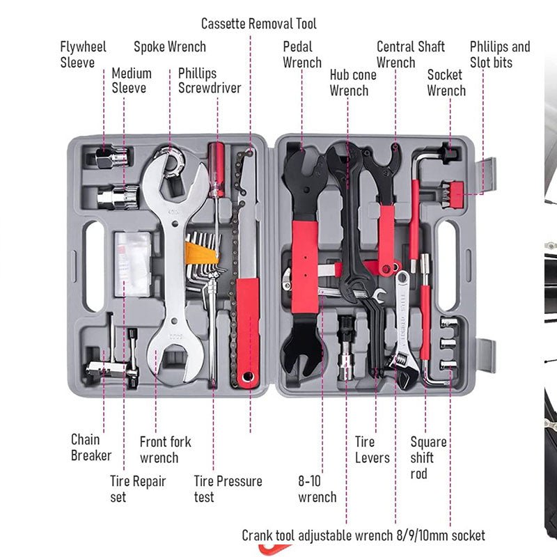 Complete 44-Piece Bicycle Repair Kit – Essential Tools for Chain, Crank, Freewheel, and Multi-Purpose Bike Key Repairs - F.Market0E50ED7225874213A8EB10FD5E47ADB5eproloComplete 44-Piece Bicycle Repair Kit – Essential Tools for Chain, Crank, Freewheel, and Multi-Purpose Bike Key RepairsComplete 44-Piece Bicycle Repair Kit – Essential Tools for Chain, Crank, Freewheel, and Multi-Purpose Bike Key Repairs