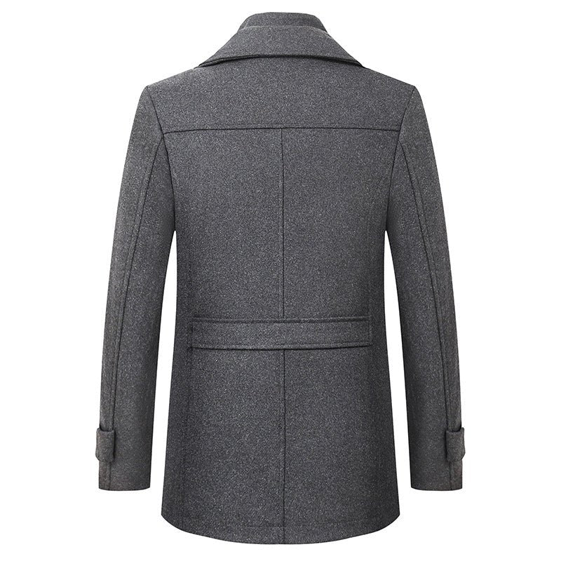 Cross-border Autumn and Winter Double Collar Wool Coat Men's Coat Casual Mid-length cotton and thickening Men's Plus Size - F.MarketRed / M/170F.MarketM/170Cross-border Autumn and Winter Double Collar Wool Coat Men's Coat Casual Mid-length cotton and thickening Men's Plus SizeCross-border Autumn and Winter Double Collar Wool Coat Men's Coat Casual Mid-length cotton and thickening Men's Plus Size