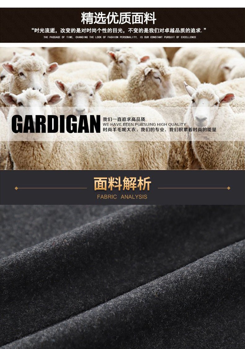 Cross-border Autumn and Winter Double Collar Wool Coat Men's Coat Casual Mid-length cotton and thickening Men's Plus Size - F.MarketRed / M/170F.MarketM/170Cross-border Autumn and Winter Double Collar Wool Coat Men's Coat Casual Mid-length cotton and thickening Men's Plus SizeCross-border Autumn and Winter Double Collar Wool Coat Men's Coat Casual Mid-length cotton and thickening Men's Plus Size