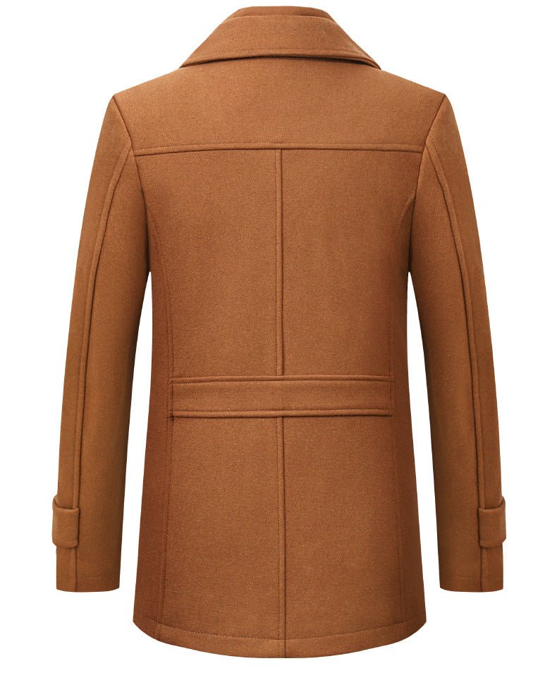Cross-border Autumn and Winter Double Collar Wool Coat Men's Coat Casual Mid-length cotton and thickening Men's Plus Size - F.MarketRed / M/170F.MarketM/170Cross-border Autumn and Winter Double Collar Wool Coat Men's Coat Casual Mid-length cotton and thickening Men's Plus SizeCross-border Autumn and Winter Double Collar Wool Coat Men's Coat Casual Mid-length cotton and thickening Men's Plus Size