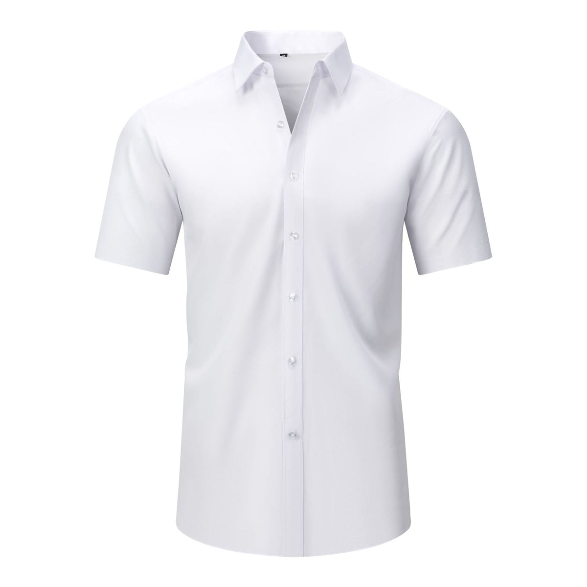 Cross-Border Four-Way Stretch Shirt Men's Shirt Wrinkle-Free and Anti-Wrinkle Amazon Export Thin Cardigan Long-Sleeved Shirt for Men - F.MarketD3201 white short sleeves (natural buttons) / 44/XLF.Market44/XLCross-Border Four-Way Stretch Shirt Men's Shirt Wrinkle-Free and Anti-Wrinkle Amazon Export Thin Cardigan Long-Sleeved Shirt for MenCross-Border Four-Way Stretch Shirt Men's Shirt Wrinkle-Free and Anti-Wrinkle Amazon Export Thin Cardigan Long-Sleeved Shirt for Men
