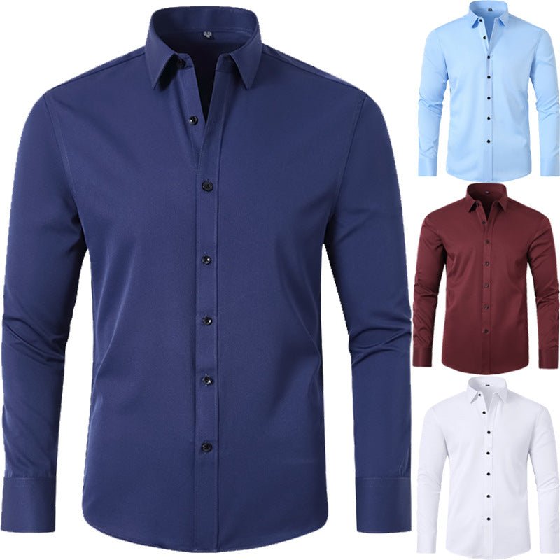 Cross-Border Four-Way Stretch Shirt Men's Shirt Wrinkle-Free and Anti-Wrinkle Amazon Export Thin Cardigan Long-Sleeved Shirt for Men - F.MarketThis product is a cross-border european size (please select the size according to the size chart on the details page) / 40/XSF.Market40/XSCross-Border Four-Way Stretch Shirt Men's Shirt Wrinkle-Free and Anti-Wrinkle Amazon Export Thin Cardigan Long-Sleeved Shirt for MenCross-Border Four-Way Stretch Shirt Men's Shirt Wrinkle-Free and Anti-Wrinkle Amazon Ex