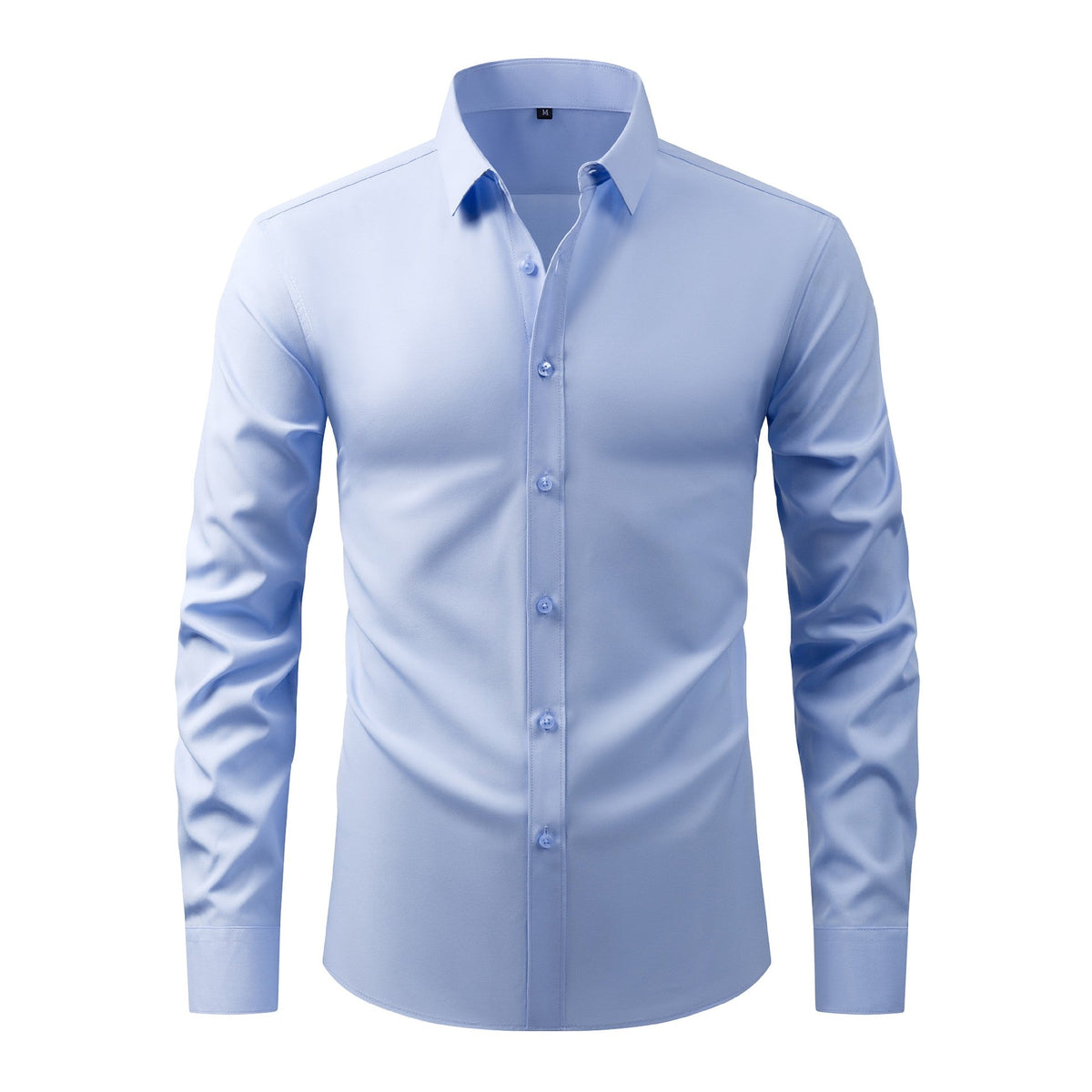 Cross-Border Four-Way Stretch Shirt Men's Shirt Wrinkle-Free and Anti-Wrinkle Amazon Export Thin Cardigan Long-Sleeved Shirt for Men - F.MarketC3205 light blue (natural color buttons) / 44/XLF.Market44/XLCross-Border Four-Way Stretch Shirt Men's Shirt Wrinkle-Free and Anti-Wrinkle Amazon Export Thin Cardigan Long-Sleeved Shirt for MenCross-Border Four-Way Stretch Shirt Men's Shirt Wrinkle-Free and Anti-Wrinkle Amazon Export Thin Cardigan Long-Sleeved Shirt for Men