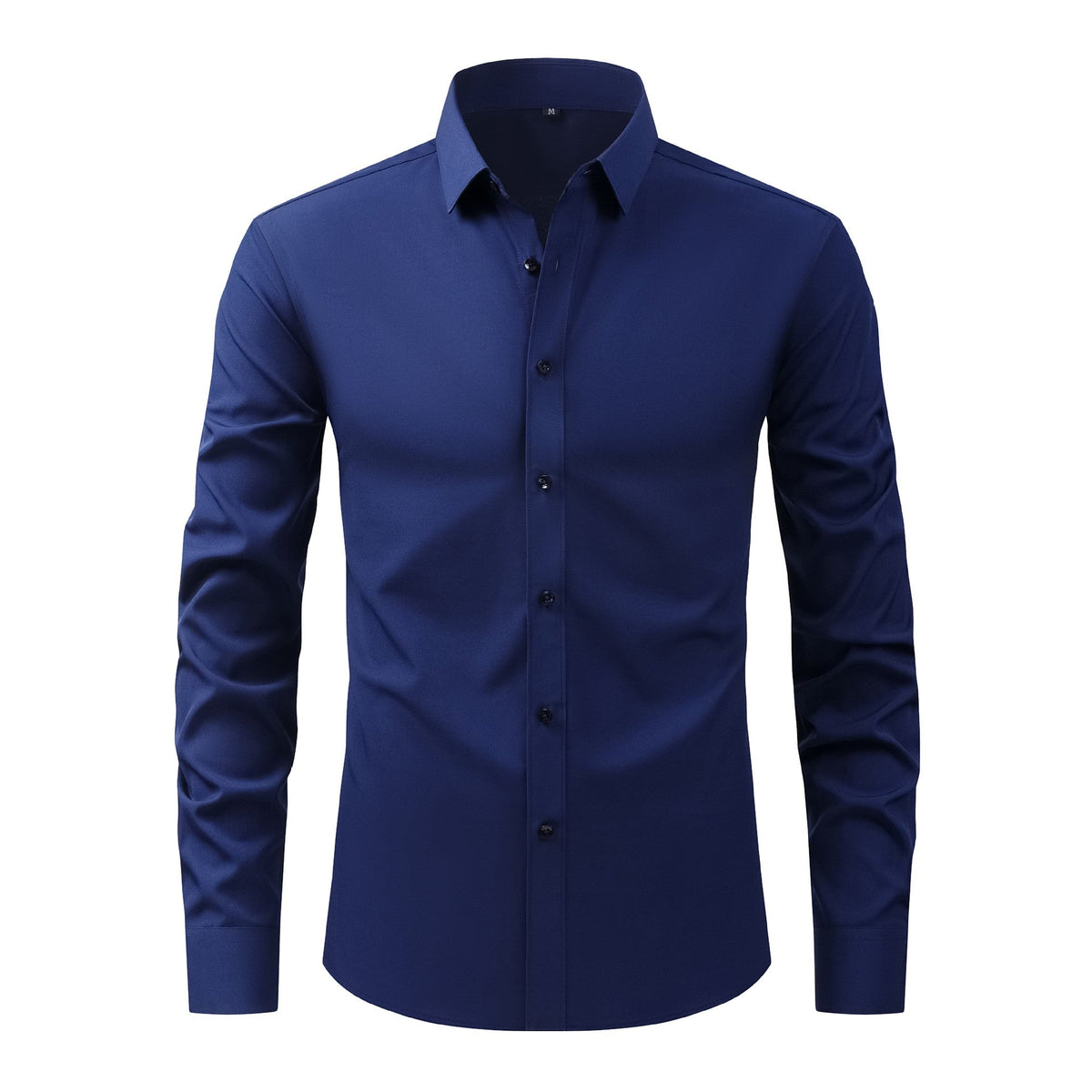 Cross-Border Four-Way Stretch Shirt Men's Shirt Wrinkle-Free and Anti-Wrinkle Amazon Export Thin Cardigan Long-Sleeved Shirt for Men - F.MarketC3203 navy blue (natural color buttons) / 44/XLF.Market44/XLCross-Border Four-Way Stretch Shirt Men's Shirt Wrinkle-Free and Anti-Wrinkle Amazon Export Thin Cardigan Long-Sleeved Shirt for MenCross-Border Four-Way Stretch Shirt Men's Shirt Wrinkle-Free and Anti-Wrinkle Amazon Export Thin Cardigan Long-Sleeved Shirt for Men