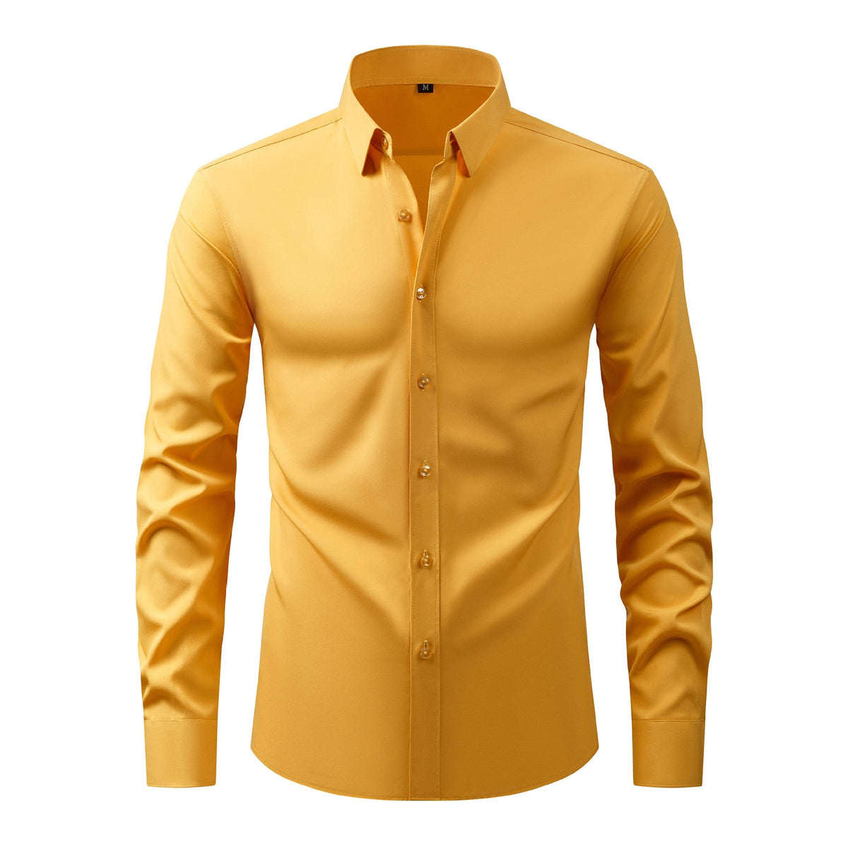 Cross-Border Four-Way Stretch Shirt Men's Shirt Wrinkle-Free and Anti-Wrinkle Amazon Export Thin Cardigan Long-Sleeved Shirt for Men - F.MarketC3206 gold (natural color buttons) / 44/XLF.Market44/XLCross-Border Four-Way Stretch Shirt Men's Shirt Wrinkle-Free and Anti-Wrinkle Amazon Export Thin Cardigan Long-Sleeved Shirt for MenCross-Border Four-Way Stretch Shirt Men's Shirt Wrinkle-Free and Anti-Wrinkle Amazon Export Thin Cardigan Long-Sleeved Shirt for Men