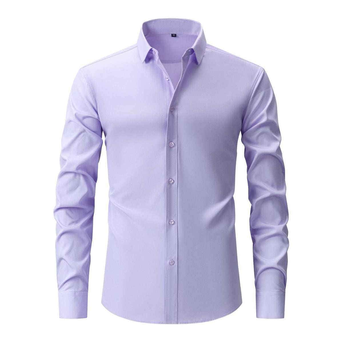 Cross-Border Four-Way Stretch Shirt Men's Shirt Wrinkle-Free and Anti-Wrinkle Amazon Export Thin Cardigan Long-Sleeved Shirt for Men - F.MarketC3211 light purple (natural color buttons) / 44/XLF.Market44/XLCross-Border Four-Way Stretch Shirt Men's Shirt Wrinkle-Free and Anti-Wrinkle Amazon Export Thin Cardigan Long-Sleeved Shirt for MenCross-Border Four-Way Stretch Shirt Men's Shirt Wrinkle-Free and Anti-Wrinkle Amazon Export Thin Cardigan Long-Sleeved Shirt for Men