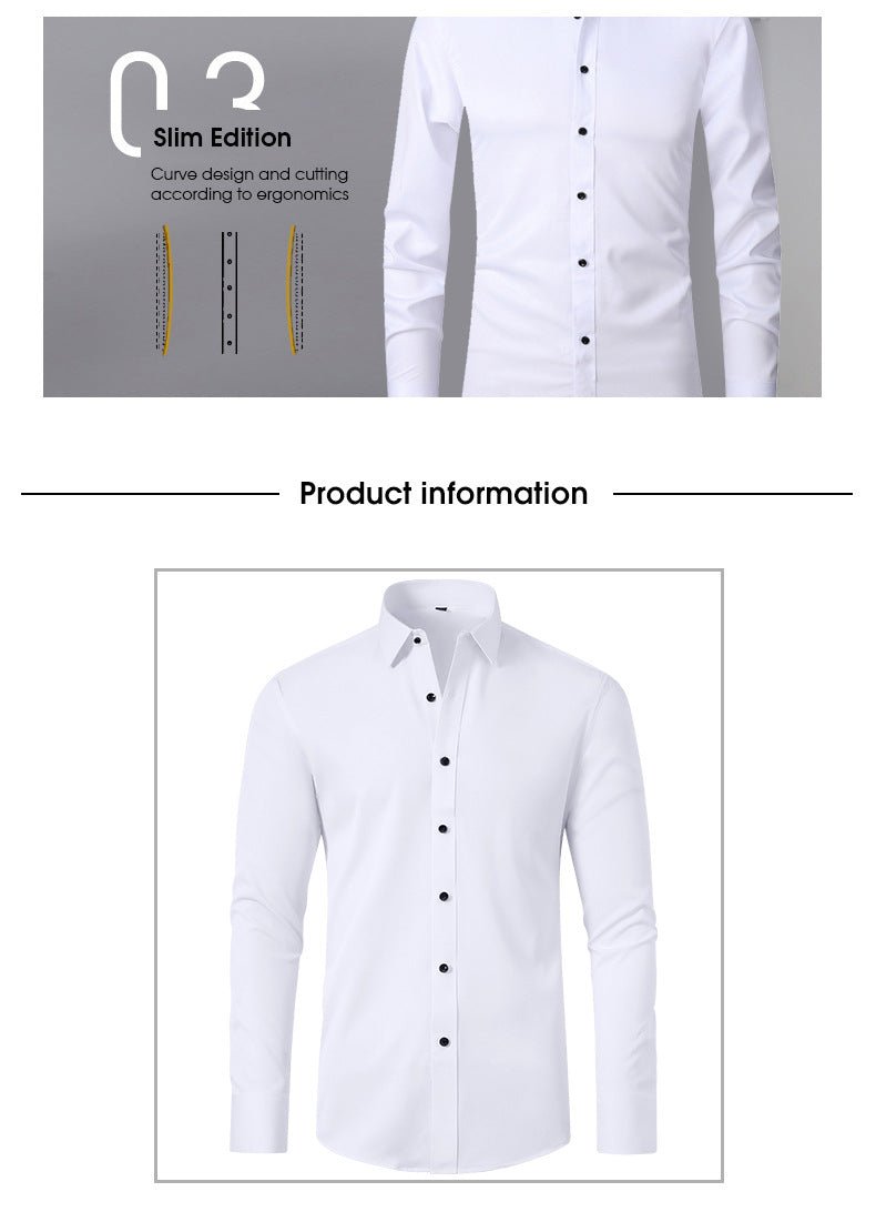 Cross-Border Four-Way Stretch Shirt Men's Shirt Wrinkle-Free and Anti-Wrinkle Amazon Export Thin Cardigan Long-Sleeved Shirt for Men - F.MarketThis product is a cross-border european size (please select the size according to the size chart on the details page) / 40/XSF.Market40/XSCross-Border Four-Way Stretch Shirt Men's Shirt Wrinkle-Free and Anti-Wrinkle Amazon Export Thin Cardigan Long-Sleeved Shirt for MenCross-Border Four-Way Stretch Shirt Men's Shirt Wrinkle-Free and Anti-Wrinkle Amazon Ex