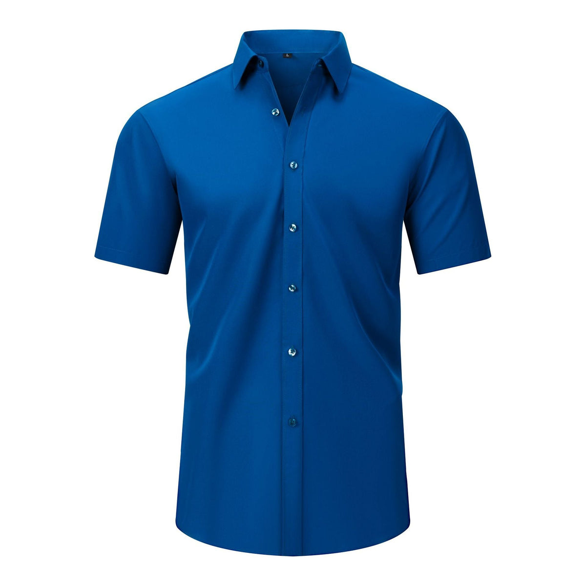 Cross-Border Four-Way Stretch Shirt Men's Shirt Wrinkle-Free and Anti-Wrinkle Amazon Export Thin Cardigan Long-Sleeved Shirt for Men - F.MarketD3210 peacock blue short sleeve (natural color buttons) / 44/XLF.Market44/XLCross-Border Four-Way Stretch Shirt Men's Shirt Wrinkle-Free and Anti-Wrinkle Amazon Export Thin Cardigan Long-Sleeved Shirt for MenCross-Border Four-Way Stretch Shirt Men's Shirt Wrinkle-Free and Anti-Wrinkle Amazon Export Thin Cardigan Long-Sleeved Shirt for Men