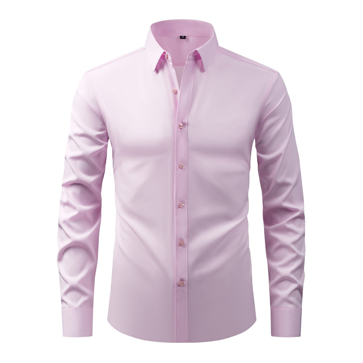 Cross-Border Four-Way Stretch Shirt Men's Shirt Wrinkle-Free and Anti-Wrinkle Amazon Export Thin Cardigan Long-Sleeved Shirt for Men - F.MarketC3213 pink (natural color buttons) / 44/XLF.Market44/XLCross-Border Four-Way Stretch Shirt Men's Shirt Wrinkle-Free and Anti-Wrinkle Amazon Export Thin Cardigan Long-Sleeved Shirt for MenCross-Border Four-Way Stretch Shirt Men's Shirt Wrinkle-Free and Anti-Wrinkle Amazon Export Thin Cardigan Long-Sleeved Shirt for Men
