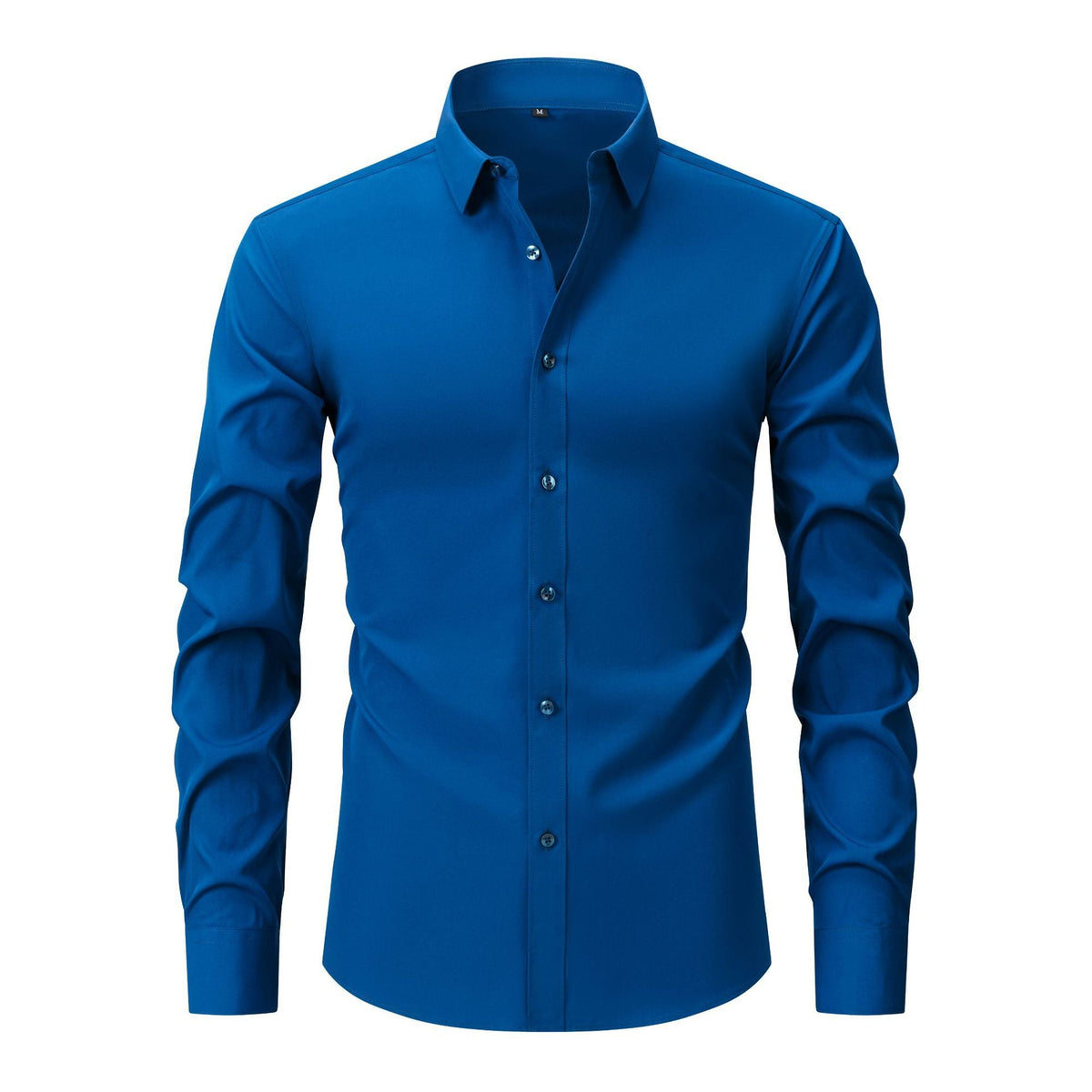 Cross-Border Four-Way Stretch Shirt Men's Shirt Wrinkle-Free and Anti-Wrinkle Amazon Export Thin Cardigan Long-Sleeved Shirt for Men - F.MarketC3210 peacock blue (natural color buttons) / 44/XLF.Market44/XLCross-Border Four-Way Stretch Shirt Men's Shirt Wrinkle-Free and Anti-Wrinkle Amazon Export Thin Cardigan Long-Sleeved Shirt for MenCross-Border Four-Way Stretch Shirt Men's Shirt Wrinkle-Free and Anti-Wrinkle Amazon Export Thin Cardigan Long-Sleeved Shirt for Men