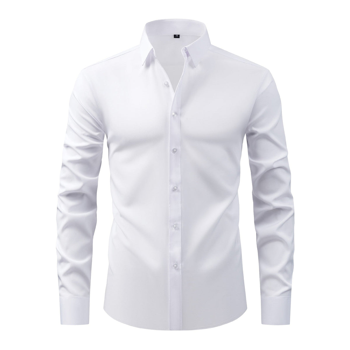 Cross-Border Four-Way Stretch Shirt Men's Shirt Wrinkle-Free and Anti-Wrinkle Amazon Export Thin Cardigan Long-Sleeved Shirt for Men - F.MarketC3201 white (natural color buttons) / 44/XLF.Market44/XLCross-Border Four-Way Stretch Shirt Men's Shirt Wrinkle-Free and Anti-Wrinkle Amazon Export Thin Cardigan Long-Sleeved Shirt for MenCross-Border Four-Way Stretch Shirt Men's Shirt Wrinkle-Free and Anti-Wrinkle Amazon Export Thin Cardigan Long-Sleeved Shirt for Men