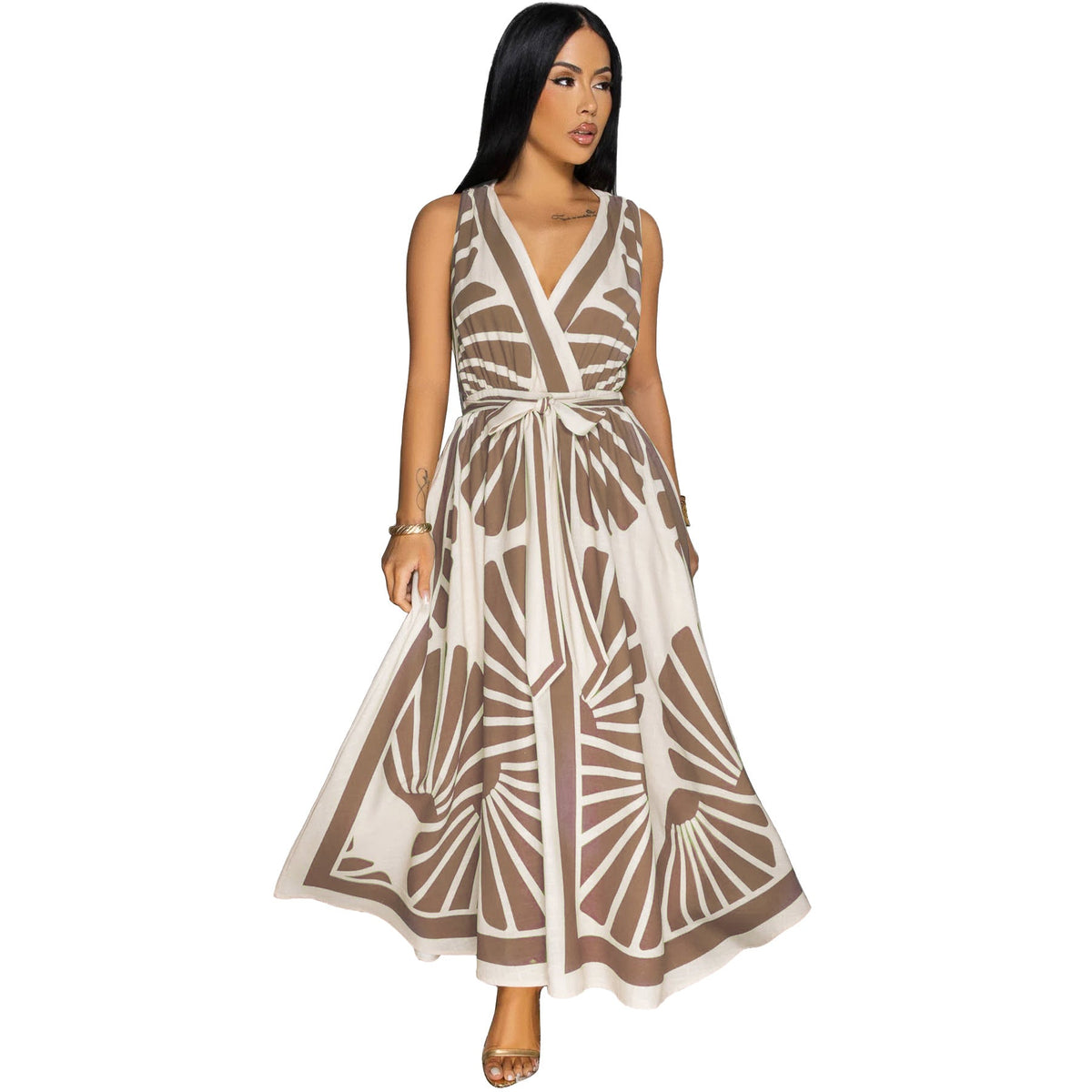 Deep V-sleeveless dress - F.Market488A611B41B0401082DE68B7A9D257FCeproloSDeep V-sleeveless dressDeep V-sleeveless dress