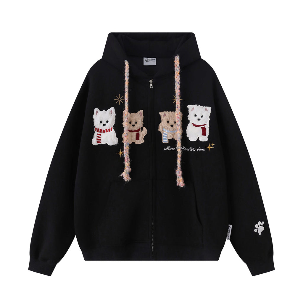 Dog patch embroidery cardigan sweatshirt - F.Market28F8FF1CBAA9409EA5036ED9C048FB4BeproloSDog patch embroidery cardigan sweatshirtDog patch embroidery cardigan sweatshirt