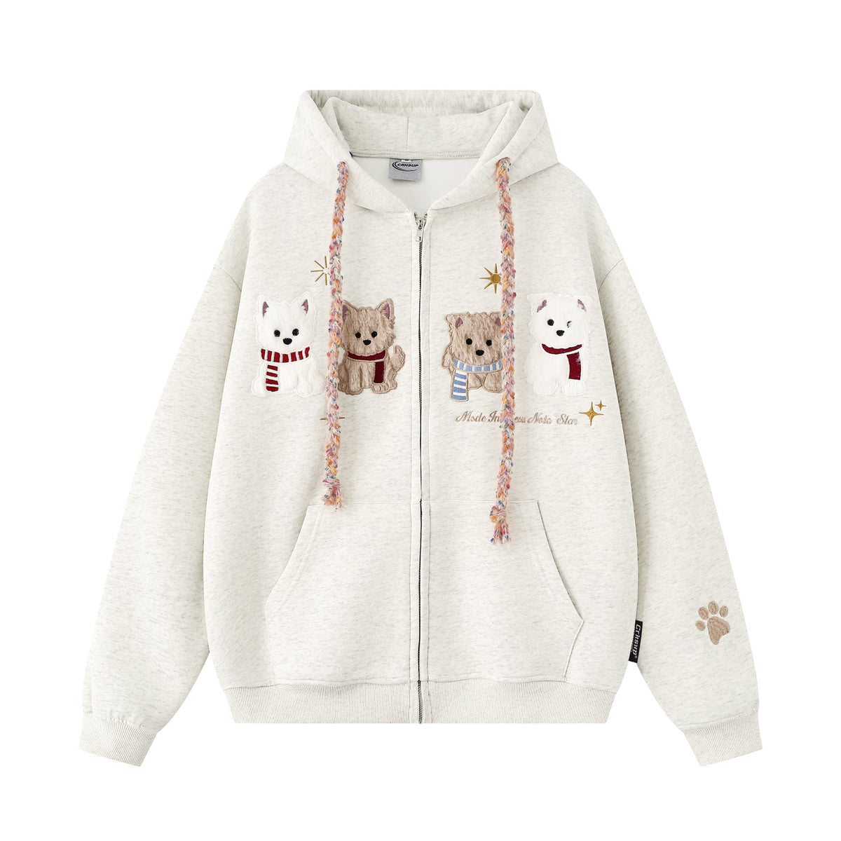 Dog patch embroidery cardigan sweatshirt - F.Market076D74EF10D7474B80509947CD0F67DFeproloSDog patch embroidery cardigan sweatshirtDog patch embroidery cardigan sweatshirt