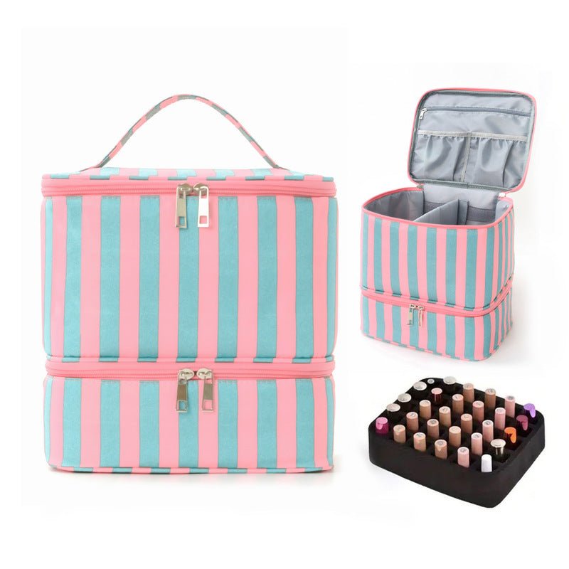 Double Layer Nail Polish & Essential Oils Storage Bag, Portable 30-Compartment Nail Care Kit, Manicure Tools Organizer Case - F.MarketB2F3867FBDA44654A5F452DDD316E802eproloDouble Layer Nail Polish & Essential Oils Storage Bag, Portable 30-Compartment Nail Care Kit, Manicure Tools Organizer CaseDouble Layer Nail Polish & Essential Oils Storage Bag, Portable 30-Compartment Nail Care Kit, Manicure Tools Organizer Case