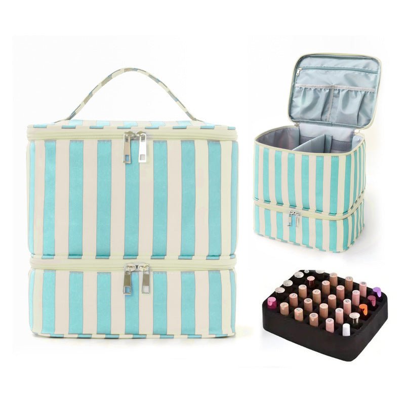 Double Layer Nail Polish & Essential Oils Storage Bag, Portable 30-Compartment Nail Care Kit, Manicure Tools Organizer Case - F.Market9A3EFF81AA4244009025F0CA837BEDA2eproloDouble Layer Nail Polish & Essential Oils Storage Bag, Portable 30-Compartment Nail Care Kit, Manicure Tools Organizer CaseDouble Layer Nail Polish & Essential Oils Storage Bag, Portable 30-Compartment Nail Care Kit, Manicure Tools Organizer Case
