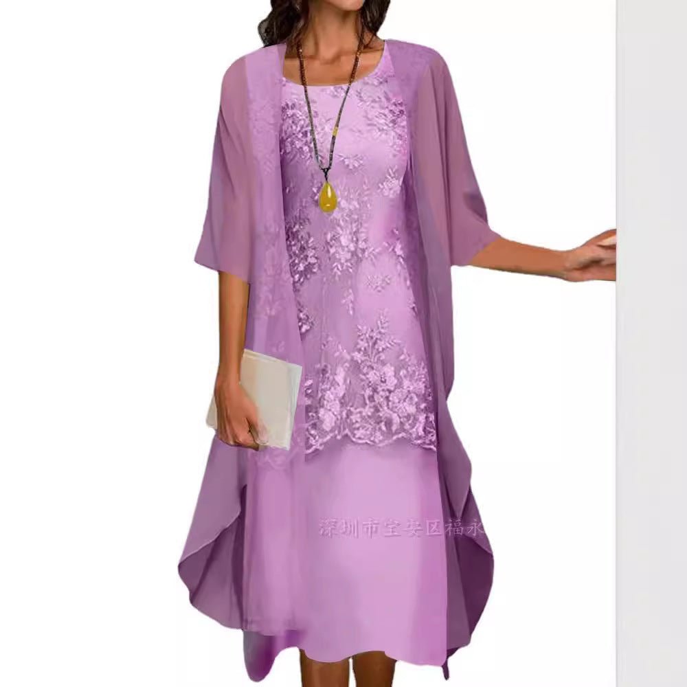 Elegant Lace Chiffon Dress Set - F.Market438D798B29D14E5DB4C67D72CAC07837eproloMElegant Lace Chiffon Dress SetElegant Lace Chiffon Dress Set
