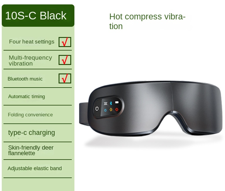 Eye Massage Device with Heat Therapy and Vibration, Foldable Rechargeable Eye Mask for Home Use - F.MarketAE241FA00B054307A52C00623B1834FCeproloFour Level Heat Therapy Vibration BluetoothEye Massage Device with Heat Therapy and Vibration, Foldable Rechargeable Eye Mask for Home UseEye Massage Device with Heat Therapy and Vibration, Foldable Rechargeable Eye Mask for Home Use