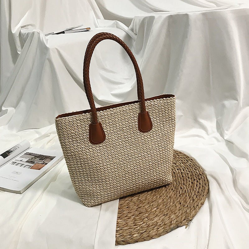Fashion European and American Style Straw Woven Bag Shoulder Bag Simple Fashion Travel Beach Basket Crossbody Bag - F.Market3AF01FB347A14DA2B3F0654BB5FBF105eprolo36cm* 10cm*27cmFashion European and American Style Straw Woven Bag Shoulder Bag Simple Fashion Travel Beach Basket Crossbody BagFashion European and American Style Straw Woven Bag Shoulder Bag Simple Fashion Travel Beach Basket Crossbody Bag