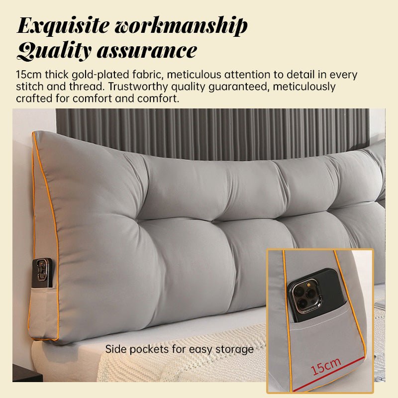 Fluffy Warm Feather-Cotton Backrest - Classic Solid Brushed Triangular Bed Cushion - F.Market3720F3D73A9542518ED6758C5C48B60DeproloLength 60cm * Width 50cmFluffy Warm Feather-Cotton Backrest - Classic Solid Brushed Triangular Bed CushionFluffy Warm Feather-Cotton Backrest - Classic Solid Brushed Triangular Bed Cushion